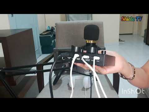 HOW THE V8 SOUND CARD WILL WORK USING YOUR PHONE W/ BM800 DYNAMIC CONDENSER MICROPHONE