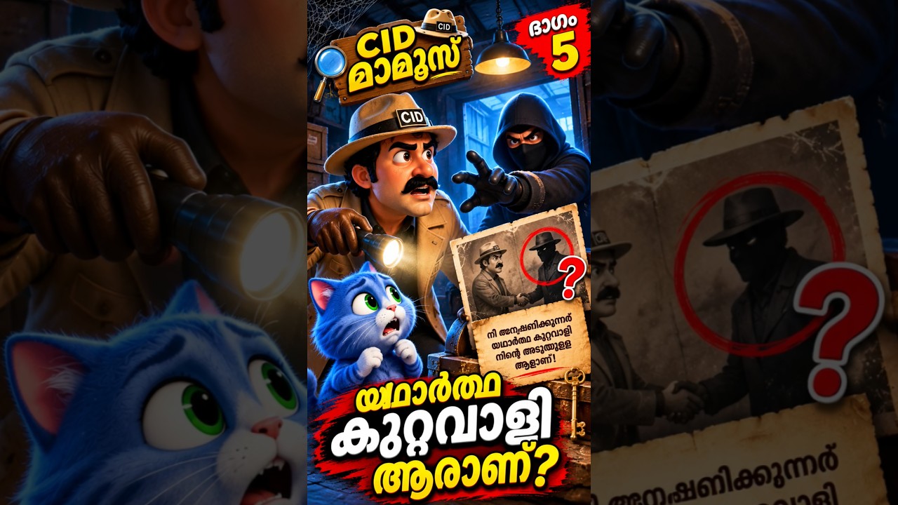 😱യഥാർഥ കുറ്റവാളിയുടെ സൂചന! #malayalamshorts#mittu #cidmamoos#reels #reach