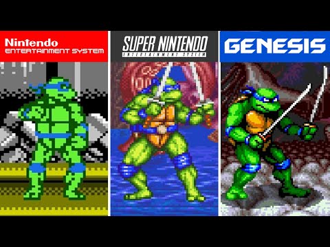 Teenage Mutant Ninja Turtles Tournament Fighters (1993) NES vs SNES vs Genesis