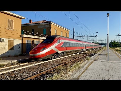 Transito del treno AV Frecciarossa 8509 "Sibari-Bolzano" al P.M. Montalto-Rose