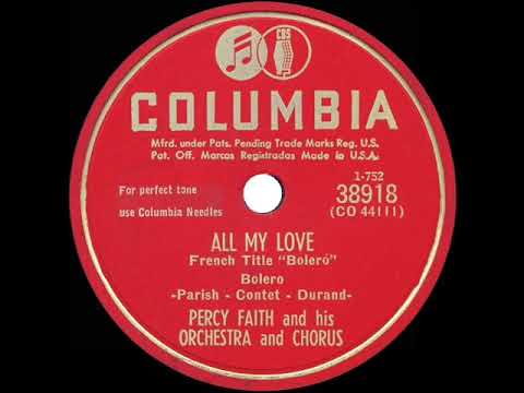 1950 HITS ARCHIVE: All My Love - Percy Faith (with vocal chorus)