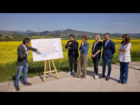 [VIDEO] Visita de Chivite a la zona de Orkoien donde se planifican 2.000 viviendas nuevas 