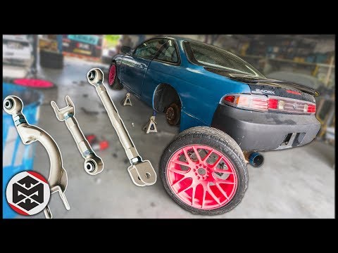Suspension Arms Install on the 240SX!