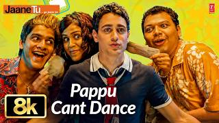 Pappu Can't Dance 8K Video Song | Jaane Tu Ya Jaane Na | Imran Khan, Genelia Dsouza | A.R. Rahman