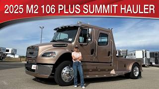 A preview image of the linked video showcasing 2025 Freightliner M2 106 Plus Summit Hauler