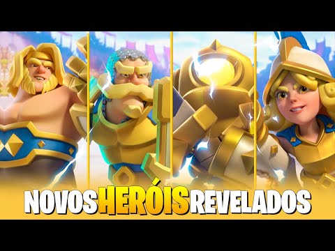 4 NEW HEROES REVEALED in CLASH ROYALE