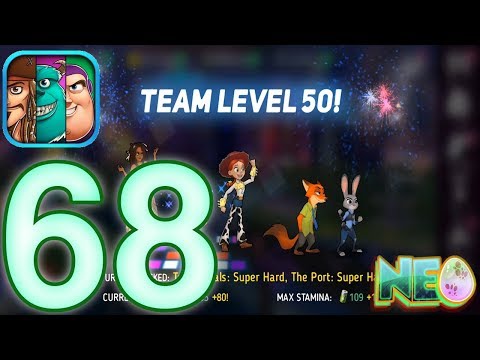 Disney Heroes: Battle Mode Gameplay Walkthrough Part 68 - Team Level 50! (iOS, Android)