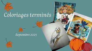 Coloriages Terminés Septembre 2025 - Finished pages