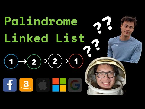 Palindrome Linked List Leet Code Question Explained | O(1) Reversed Linked List Solution