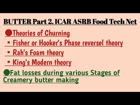 Lý thuyết về sự khuấy động. Giảm chất béo trong các giai đoạn khác nhau của quá trình sản xuất bơ kem. Bơ phần 2. Rơ moóc lưới