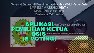 Aplikasi pemilihan ketua osis (E-Voting)