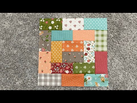Broken courthouse steps quilt block tutorial aka potato chip quilt block