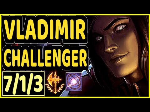 ALPHARI (VLADIMIR) - 7/1/3 KDA TOP CHALLENGER GAMEPLAY - EUW