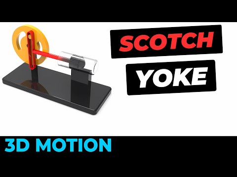 Scotch Yoke Mechanism #cad #solidworks #fusion360 #mechanism #mechanical #engineering #3ddesign #3d