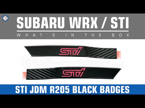 Subaru 08-14 WRX/STI JDM R205 Black Badges - What's in the Box?