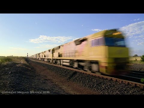 Aurizon PM1 Container Freight (19/11/2017) - PoathTV Australian Trains & Railways