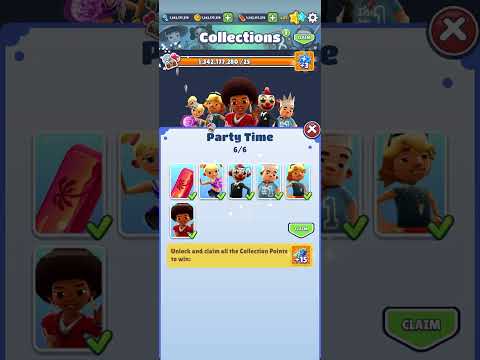 unlocking all collections in subway surfer