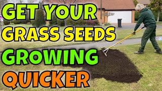 Using COMPOST to cover GRASS seed / Lawn GOALS start with this