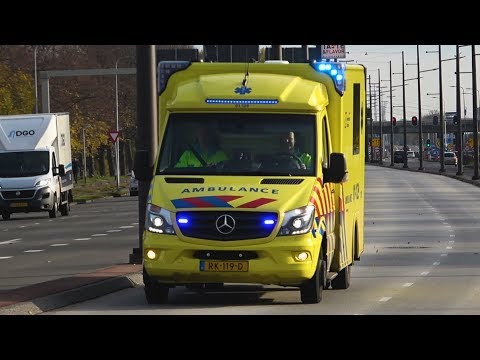 A1, C. Miesen Ambulance 01-129 Groningen Stad naar het UMCG