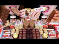 ASMR KINDER CHOCOLATE NUTELLA HAPPY HIPPO MAXI KING KINDER BUENO KINDER COUNTRY FERRERO 먹방