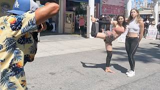 Daisy the Venice Healer  visits Venice Beach Photographer Joe Cantor