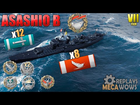 Destroyer Asashio B 8 Kills Estuary | World of Warships