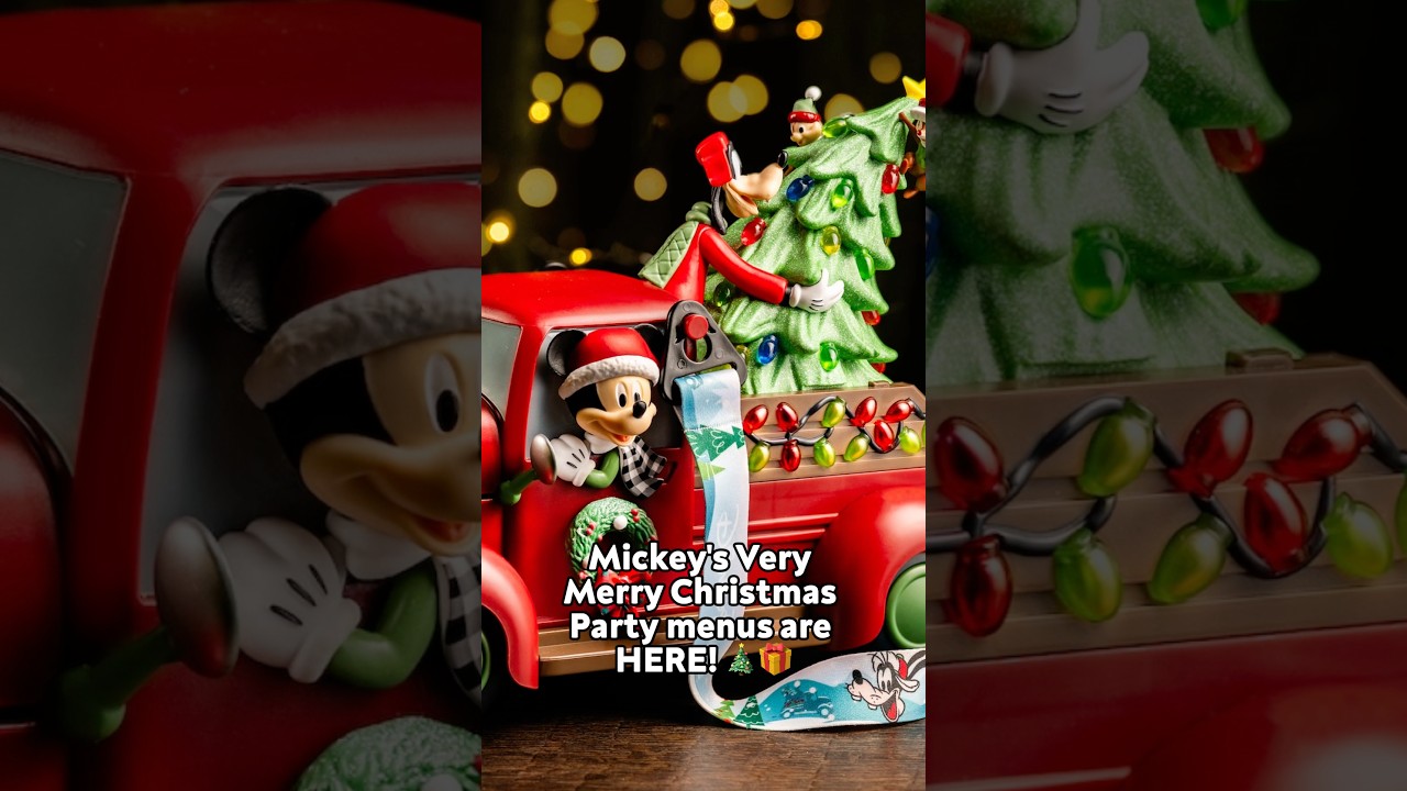 Mickey’s Very Merry Christmas Party Menus are HERE! 🎄