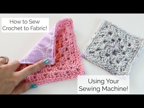 , title : 'How to Sew Crochet to Fabric with a Sewing Machine'