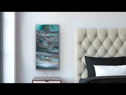 343. GORGEOUS flip cup/swipe combo with leftover paint / cell activator / sheleeart /  art therapy