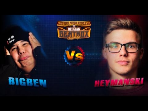 1/8 BIGBEN vs HEYMANSKI ▸ 2014 BELGIAN BEATBOX CHAMPIONSHIP