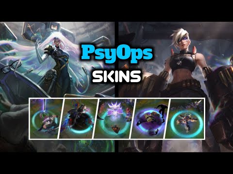 Lol PsyOps Spotlight ( Ezreal , Master Yi Shen , Vi and Sona Skins Review ) | League Of Legends