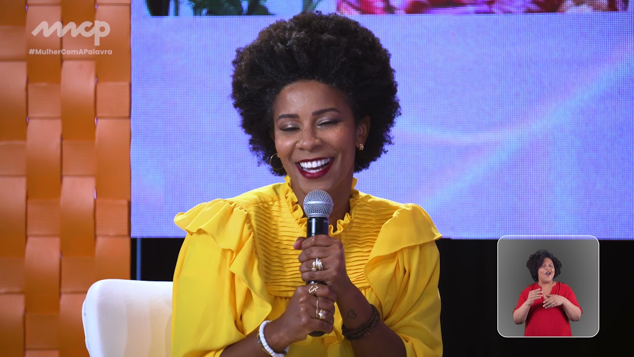 Programa 3: acessibilidade. Mulheres e  Ciência com Carla Akotirene e Sônia Guimarães