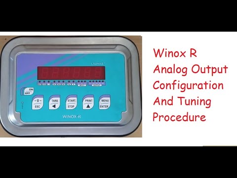Winox R Analog Output Configuration And Tuning Procedure