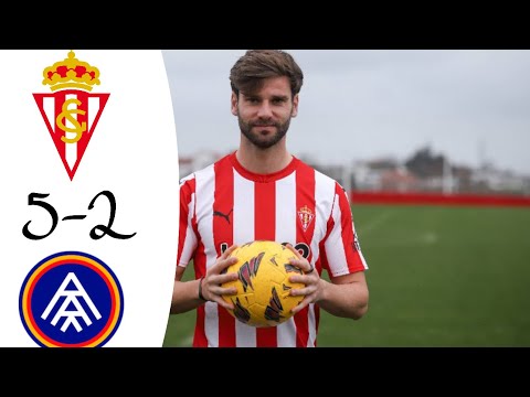 Sporting de Gijón -Andorra 5-2 Highlights | Segunda Devisión -2023/2024