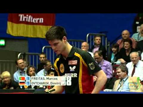 Campeonato do Mundo de Equipas- Portugal - Alemanha- Marcos Freitas -- Dimitrij Ovtcharov.flv