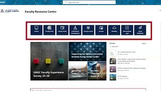 Faculty Resource Center Walkthrough