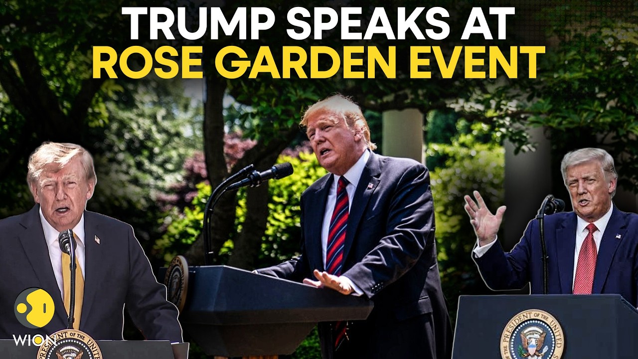 Trump LIVE: US President Donald Trump Participates In White House Rose Garden Event | WION