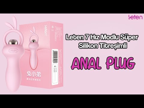 Leten 7 Hız Modlu Süper Silikon Titreşimli Anal Plug