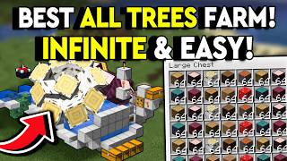 BEST NEW INFINITE ALL TREE WOOD FARM 1.21! Minecraft Tutorial!