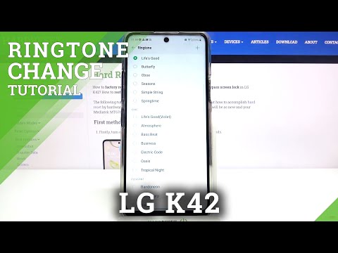 How to Choose New Ringtone in LG K42 - Change Ringtone