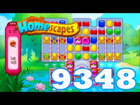 Homescapes Level 9348 HD | 3 - match puzzle game | gameplay | android | GameGo Game | IOS