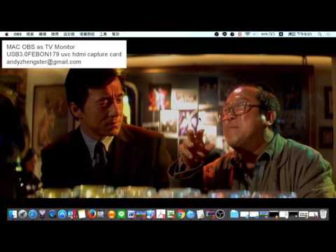 MAC OBS as TV monitor ( USB3.0 FEBON179 HDMI capture card)