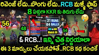 KKR Won By 21 Runs Against RCB|RCB vs KKR Match 36 Highlights|IPL 2023 Updates|Varun Chakaravarthy