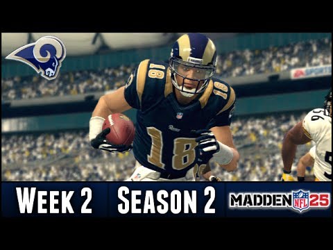 Madden 25 Rams Connected Franchise - Week 2 vs Steelers - Season 2