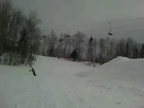 kale takes a jump and kieran fails hahahahahahahahahahahah