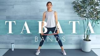 Strength & Cardio Tabata Workout with Resistance Bands // Low Impact yet Challenging!