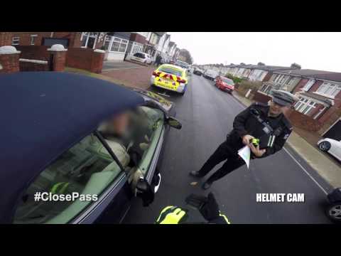 Close Pass - Cycling cut up by a car