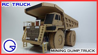 How to make RC Mining Dump Truck from Cardboard