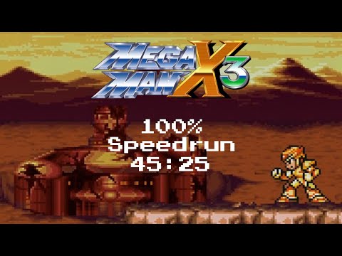 Mega Man X3 100% Speedrun in 45:25