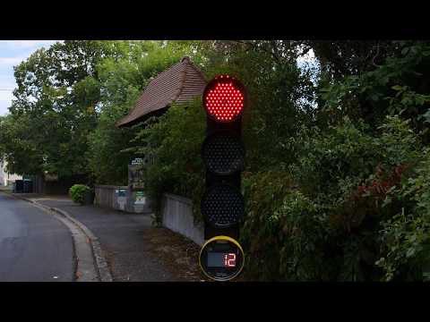 Baustellenampel in Frankreich